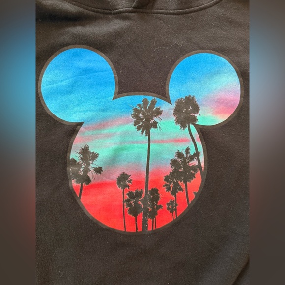 Disney Collection by Neff Black Mickey Mouse Sunset Hoodie Men’s Size Medium - Picture 3 of 9
